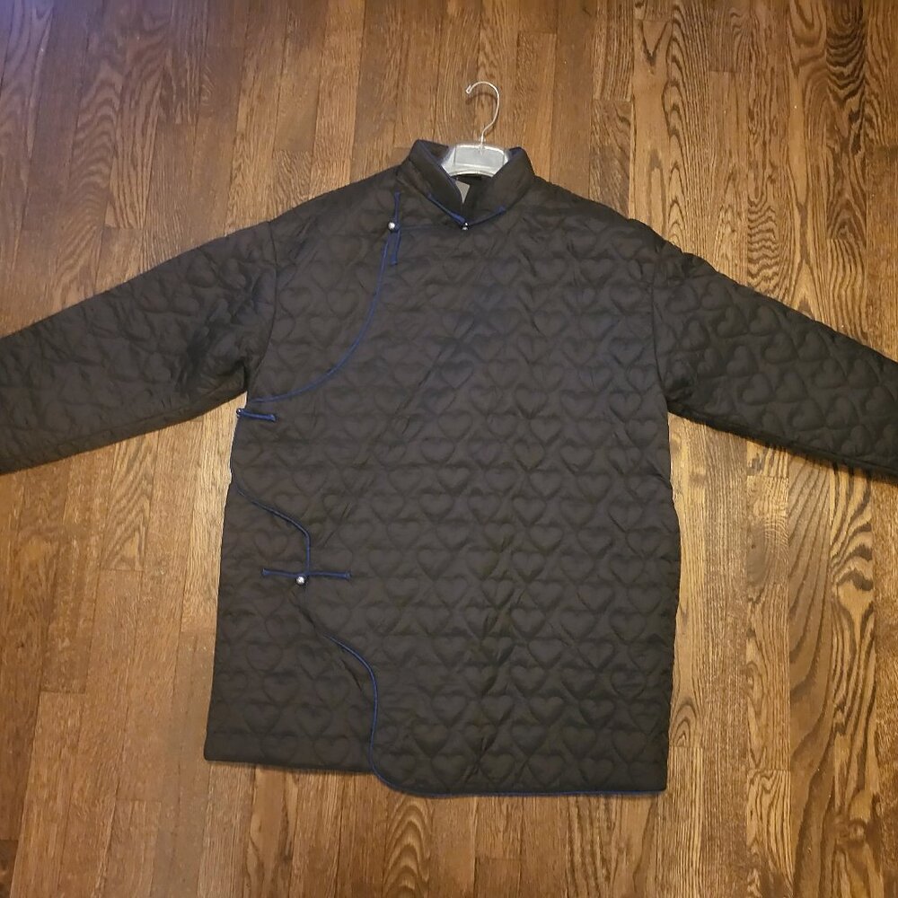 Oversized oriental quilted jacket